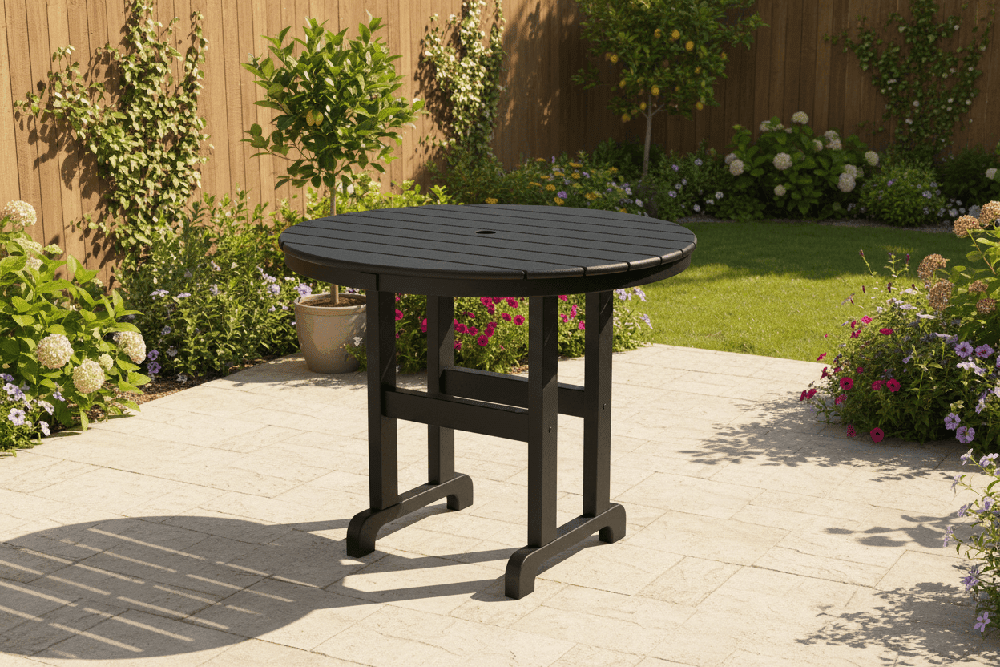 POLYWOOD® 36" Round Farmhouse Dining Table - RT236 Table POLYWOOD®