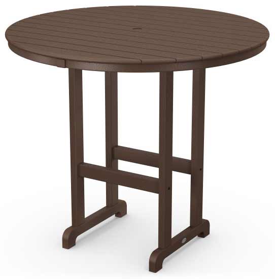 POLYWOOD® 48" Round Farmhouse Bar Table - RBT248 Table POLYWOOD®