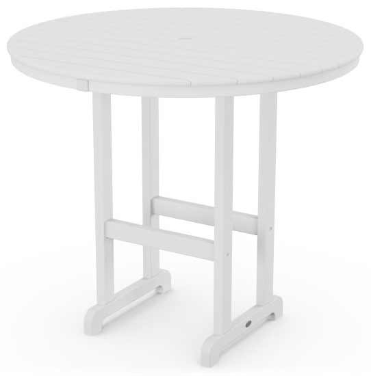 POLYWOOD® 48" Round Farmhouse Bar Table - RBT248 Table POLYWOOD®