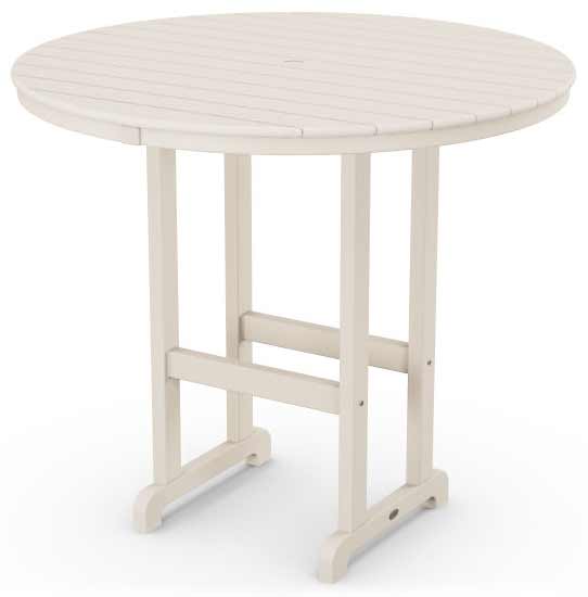 POLYWOOD® 48" Round Farmhouse Bar Table - RBT248 Table POLYWOOD®