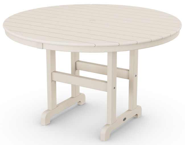 POLYWOOD® 48" Round Farmhouse Dining Table - RT248 Table POLYWOOD®
