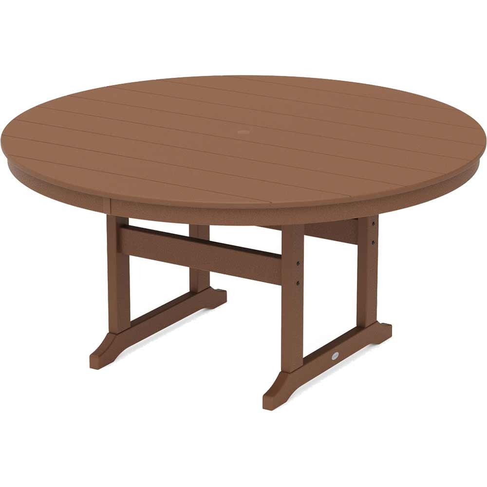 POLYWOOD® 60" Round Farmhouse Dining Table - RT260-L5 Table POLYWOOD®