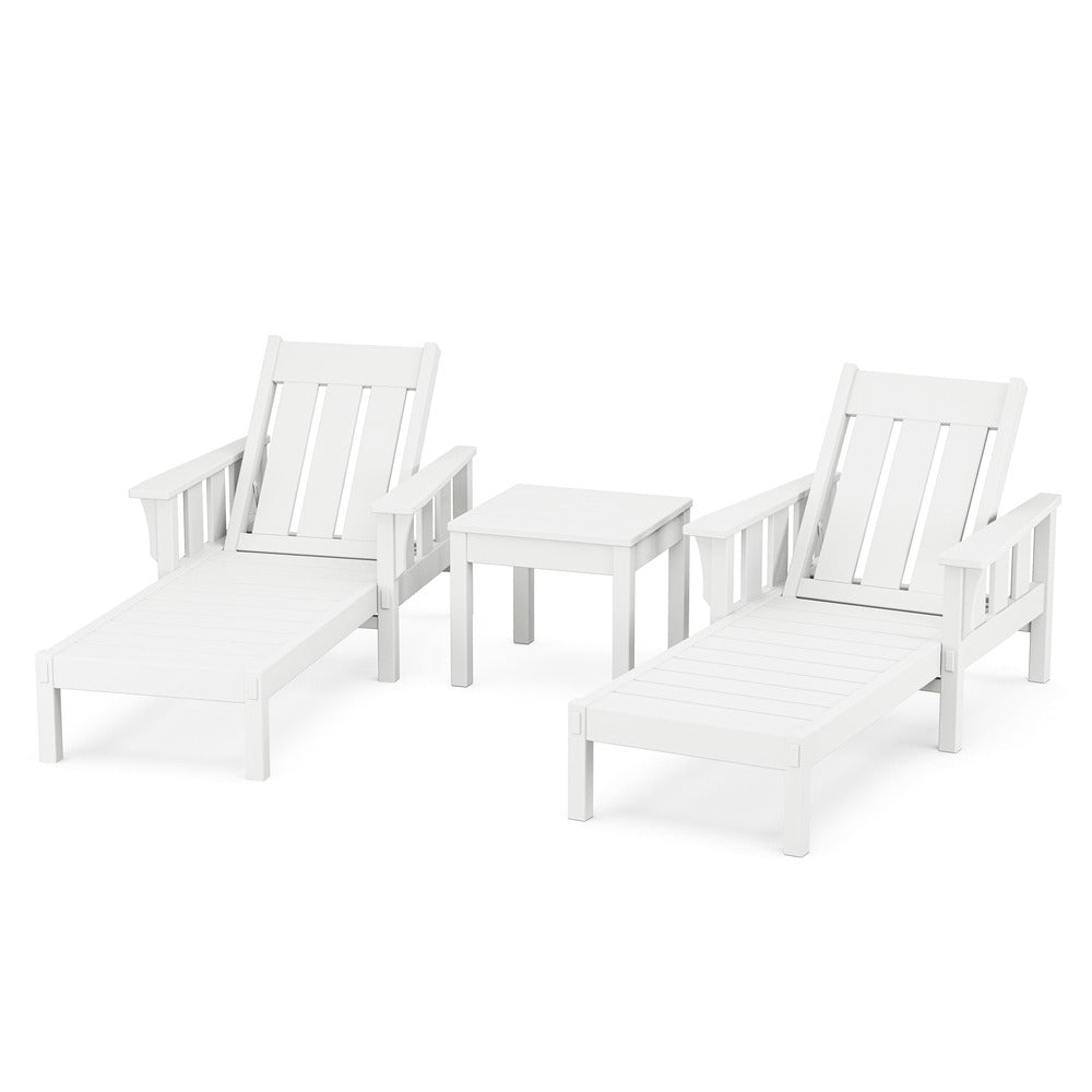 POLYWOOD® Acadia 3-Piece Chaise Set - PWS2545-1 Chaise POLYWOOD®