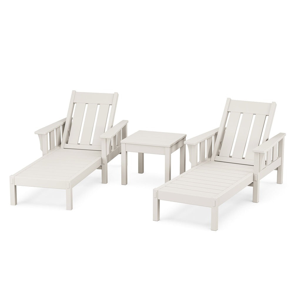 POLYWOOD® Acadia 3-Piece Chaise Set - PWS2545-1 Chaise POLYWOOD®