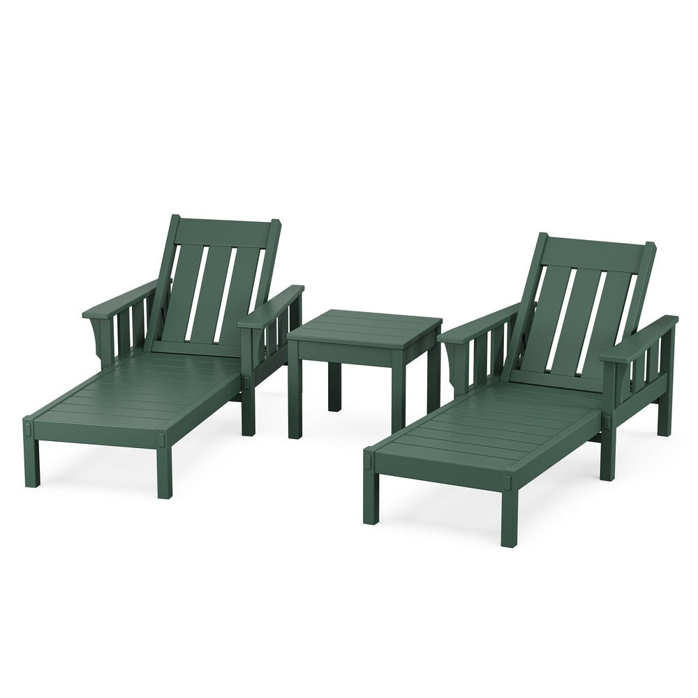 POLYWOOD® Acadia 3-Piece Chaise Set - PWS2545-1 Chaise POLYWOOD®