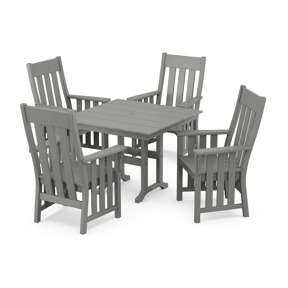 POLYWOOD® Acadia 5-Piece Farmhouse Dining Set - PWS2558-1 Dining Set POLYWOOD®