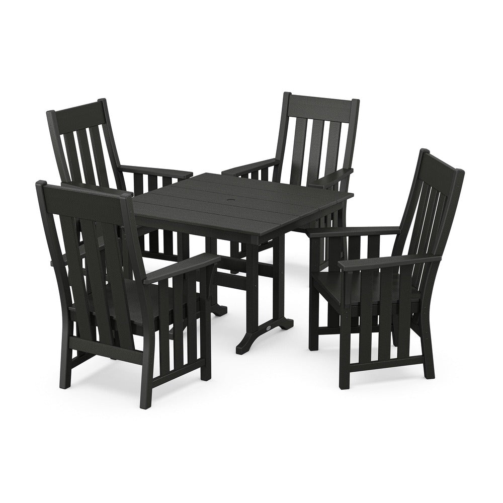 POLYWOOD® Acadia 5-Piece Farmhouse Dining Set - PWS2558-1 Dining Set POLYWOOD®