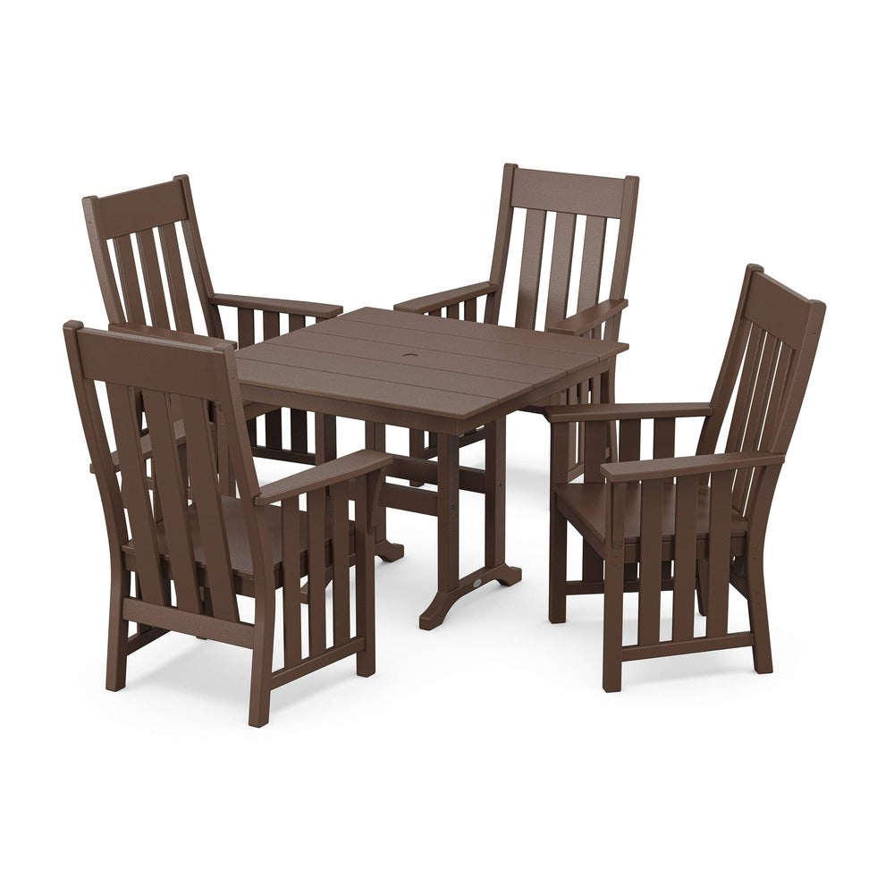 POLYWOOD® Acadia 5-Piece Farmhouse Dining Set - PWS2558-1 Dining Set POLYWOOD®