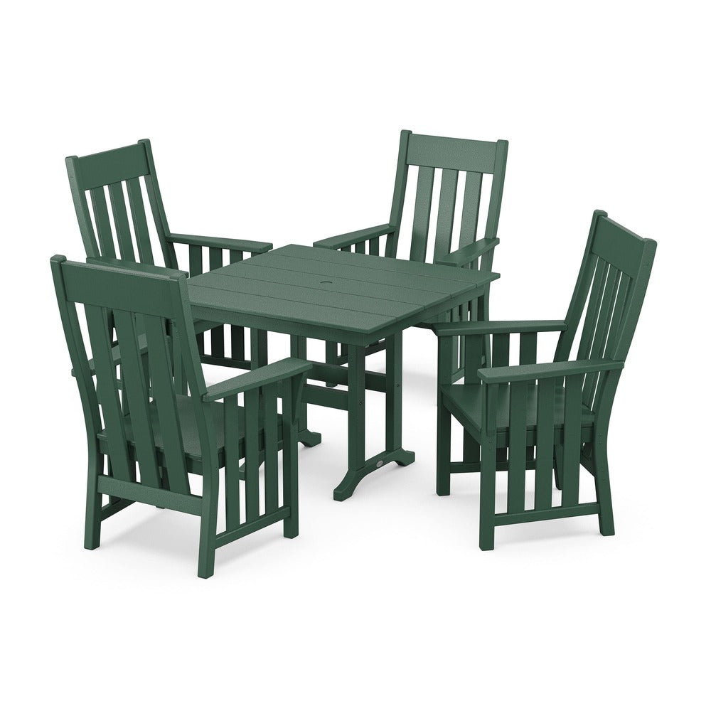 POLYWOOD® Acadia 5-Piece Farmhouse Dining Set - PWS2558-1 Dining Set POLYWOOD®