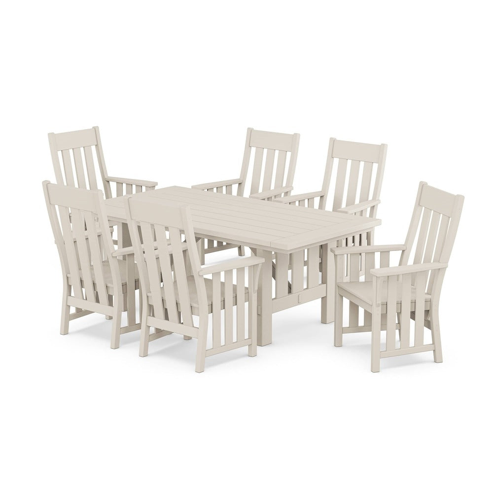 POLYWOOD® Acadia Arm Chair 7-Piece Dining Set - PWS2548-1 Dining Set POLYWOOD®