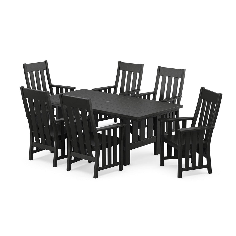 POLYWOOD® Acadia Arm Chair 7-Piece Dining Set - PWS2548-1 Dining Set POLYWOOD®