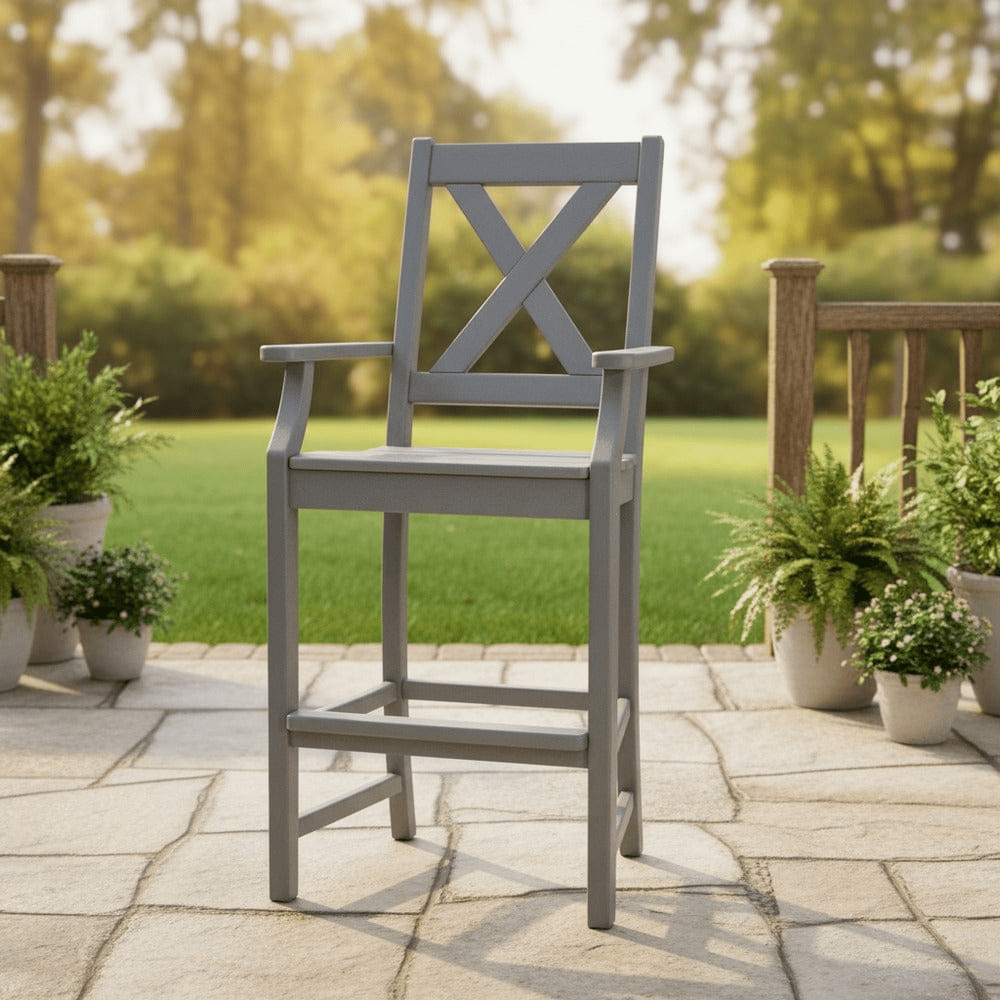 POLYWOOD® Braxton Bar Arm Chair TGD282 Dining Set POLYWOOD®