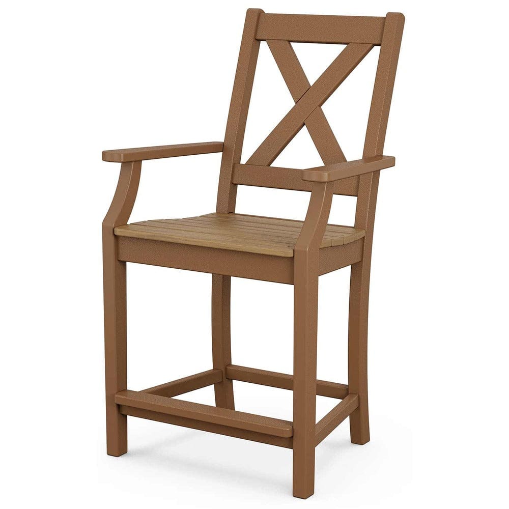 POLYWOOD® Braxton Counter Arm Chair - Select Accents - TGD281 Chair POLYWOOD®