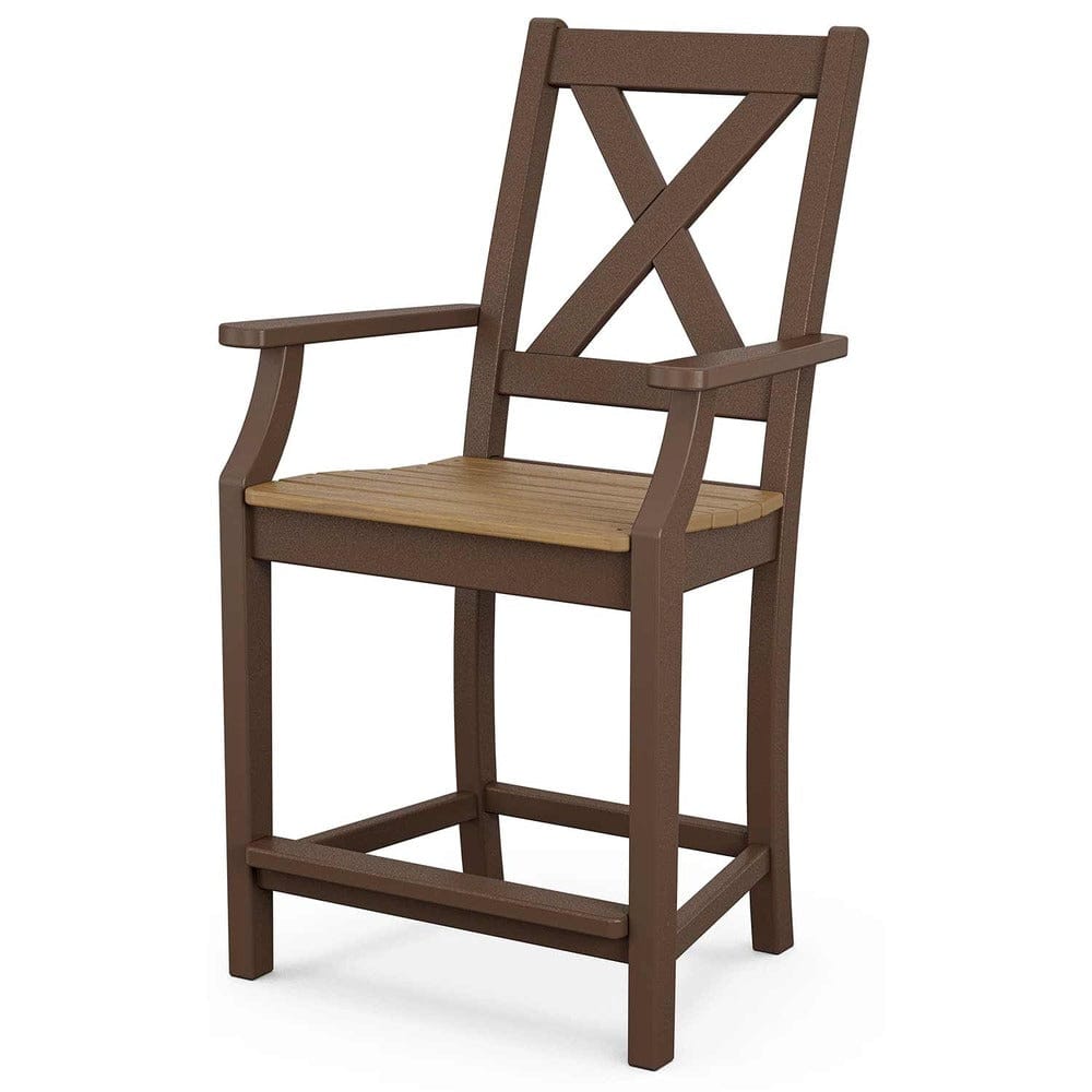 POLYWOOD® Braxton Counter Arm Chair - Select Accents - TGD281 Chair POLYWOOD®