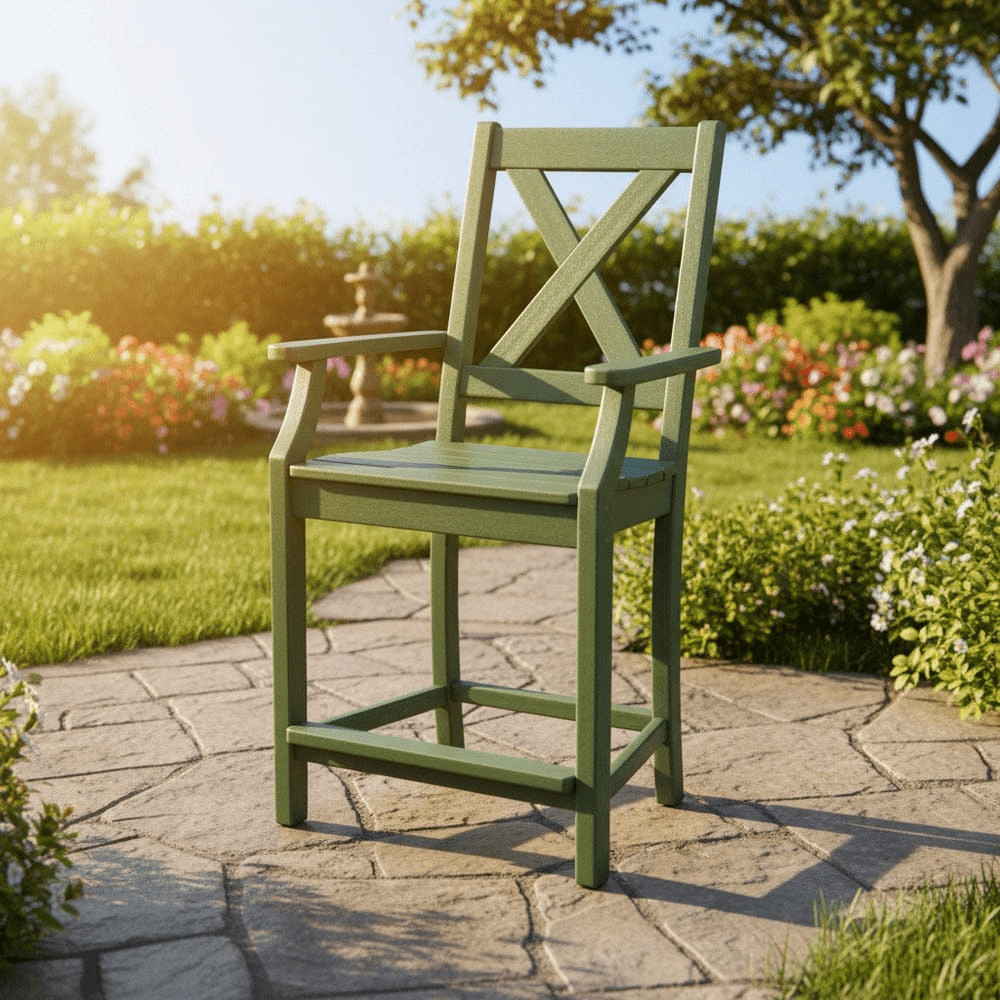 POLYWOOD® Braxton Counter Arm Chair TGD281 Dining Set POLYWOOD®