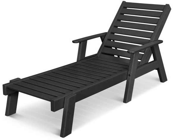 POLYWOOD® Captain Chaise with Arms - AC2678-1 Chaise POLYWOOD®