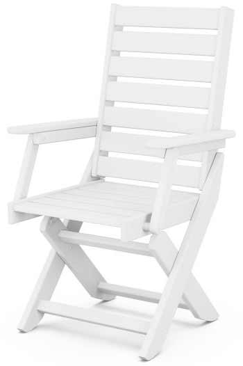 POLYWOOD® Captain Folding Dining Chair - CC4423-1 Chair POLYWOOD®