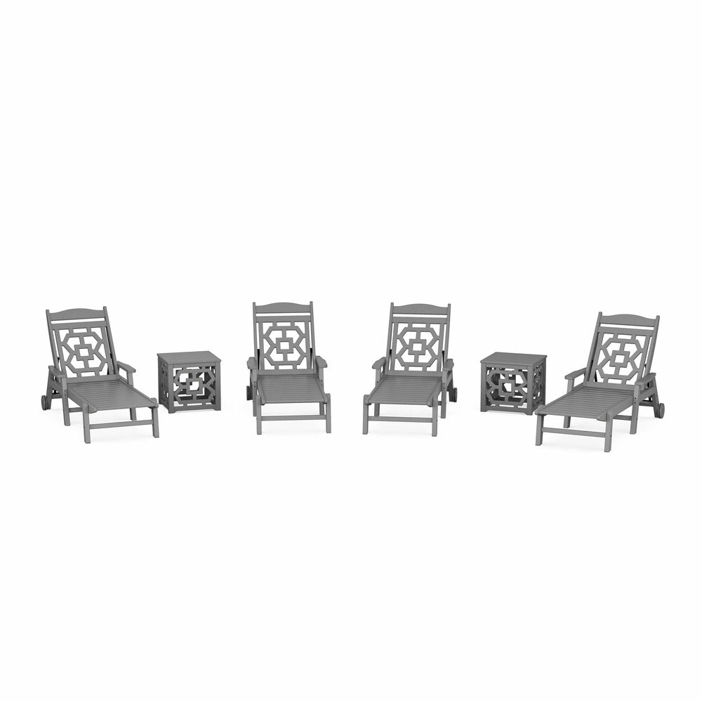 POLYWOOD® Chinoiserie 6-Piece Chaise Set - PWS2436-1 Chaise POLYWOOD®