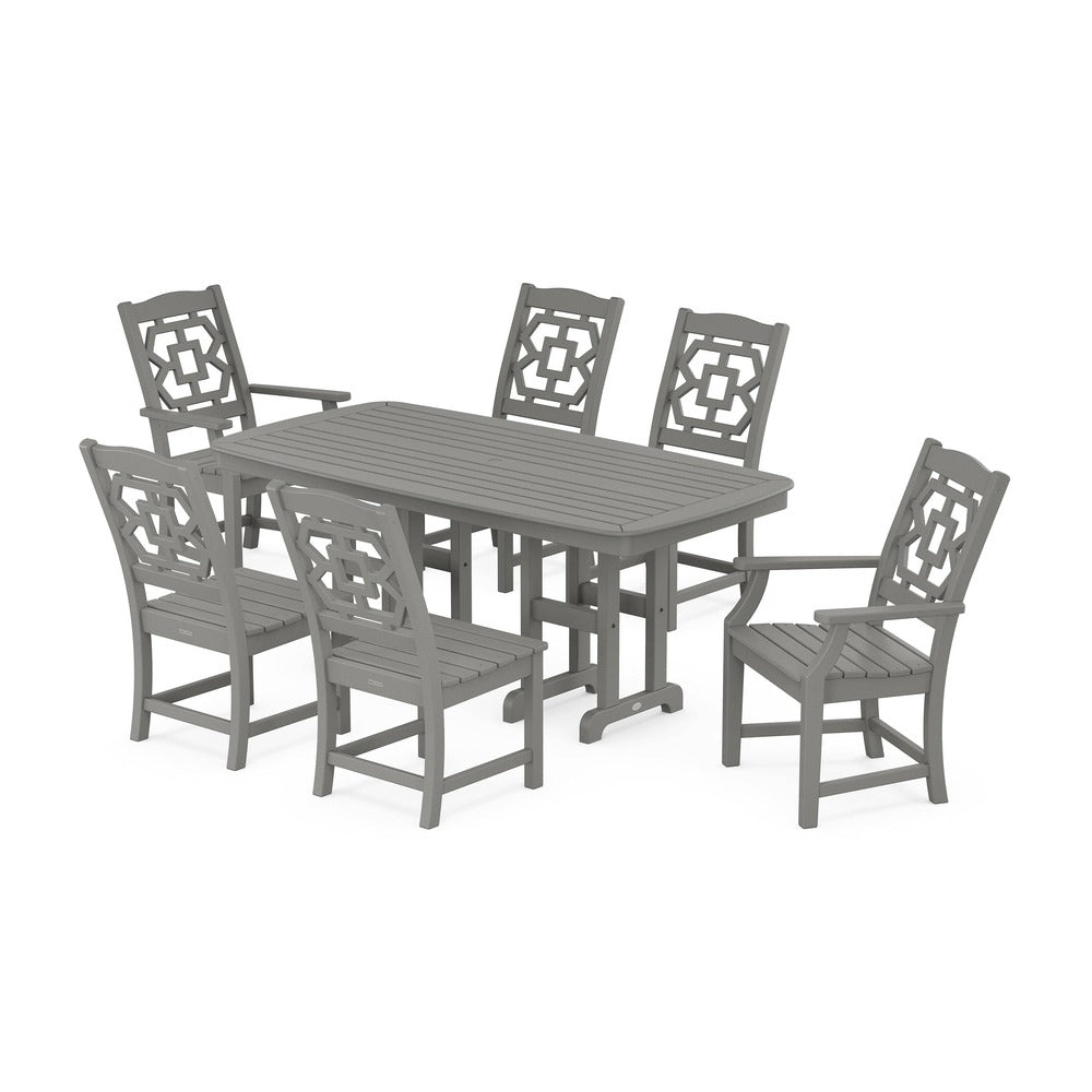 POLYWOOD® Chinoiserie 7-Piece Dining Set - PWS1564-1 Dining Set POLYWOOD®