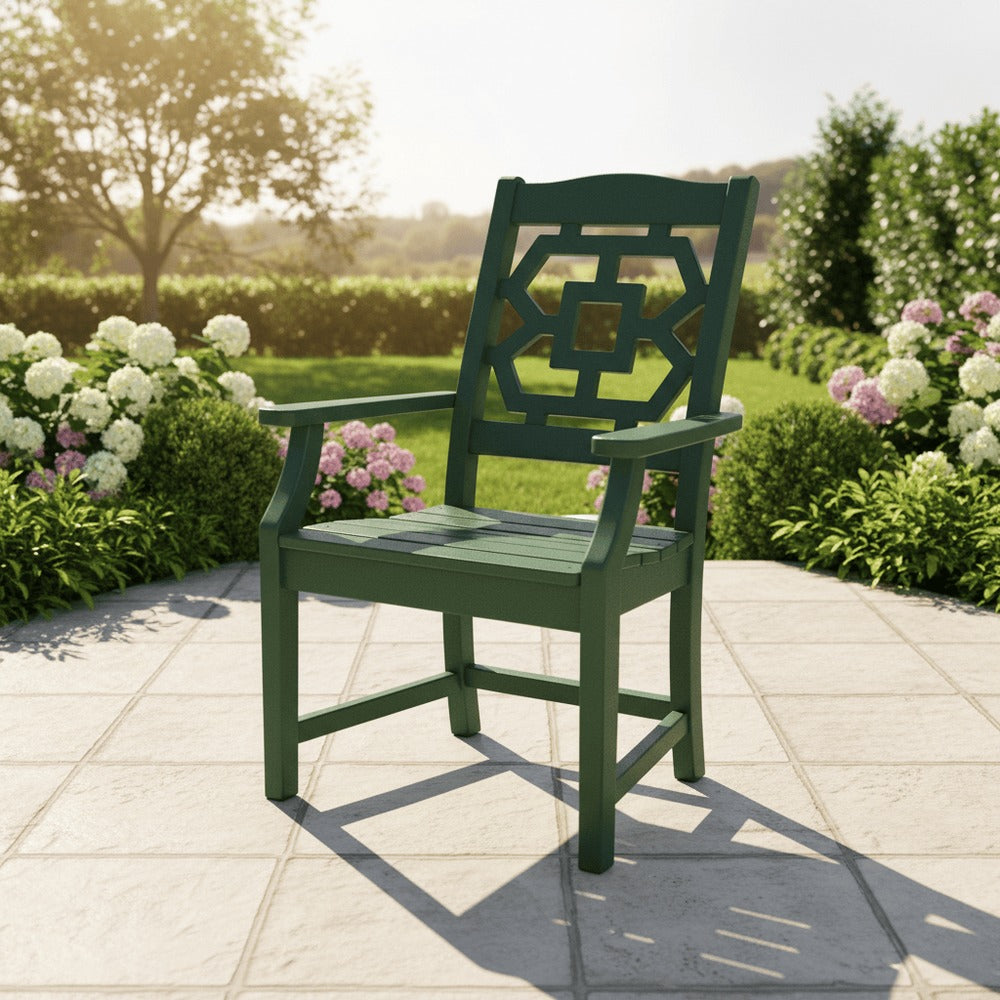 POLYWOOD® Chinoiserie Dining Arm Chair - MSTGD290 dining chair POLYWOOD®