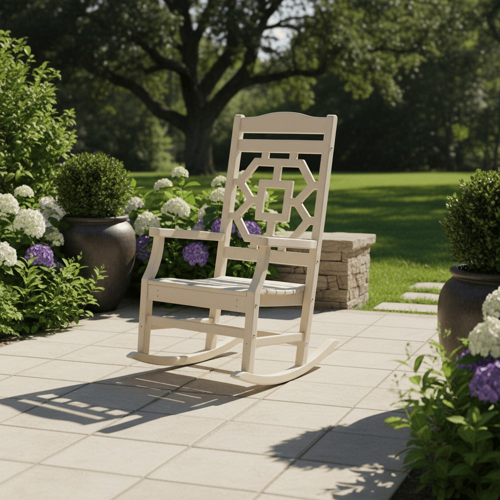 POLYWOOD® Chinoiserie Rocking Chair - MSRK195 Rocking Chair POLYWOOD®