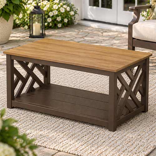 POLYWOOD® Chippendale Coffee Table - Select Accents - CT2P23362