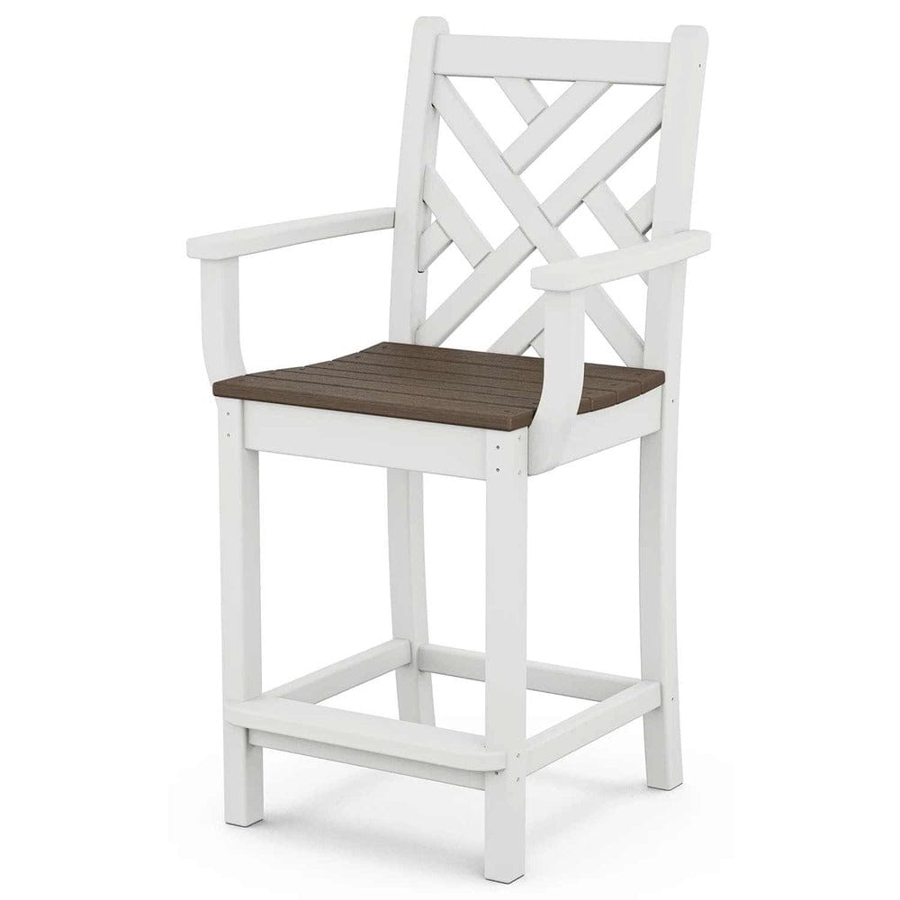POLYWOOD® Chippendale Counter Arm Chair - Select Accents - CDD201 Chair polky