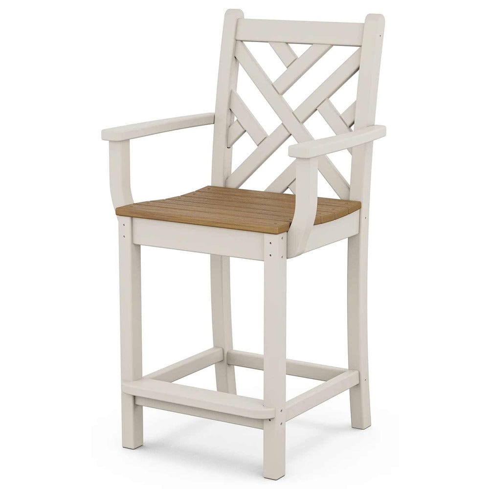 POLYWOOD® Chippendale Counter Arm Chair - Select Accents - CDD201 Chair polky