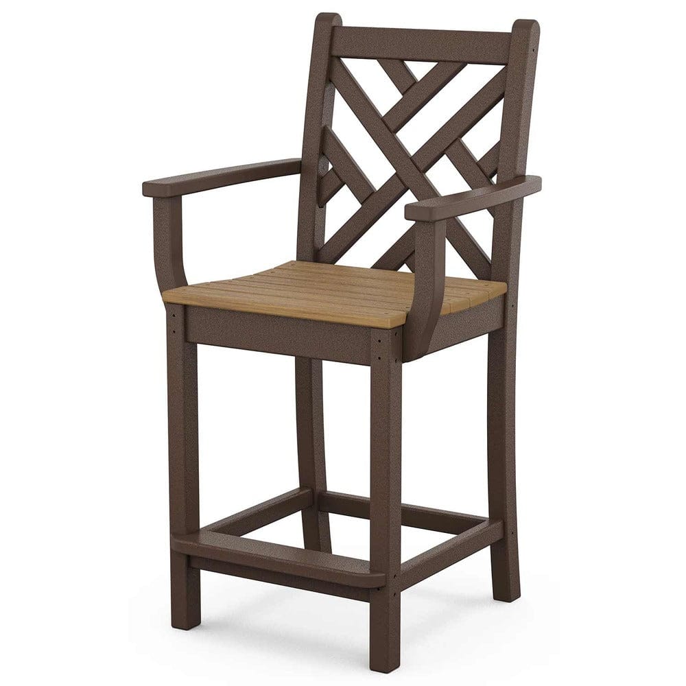 POLYWOOD® Chippendale Counter Arm Chair - Select Accents - CDD201 Chair polky