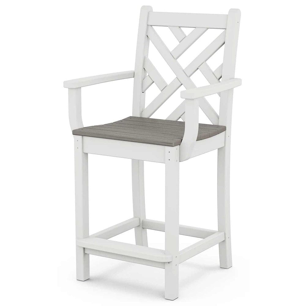POLYWOOD® Chippendale Counter Arm Chair - Select Accents - CDD201 Chair polky