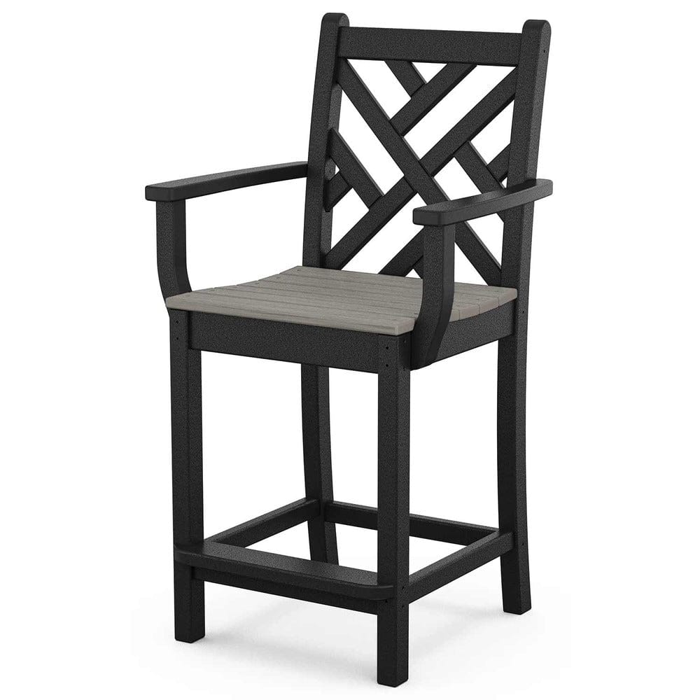 POLYWOOD® Chippendale Counter Arm Chair - Select Accents - CDD201 Chair polky