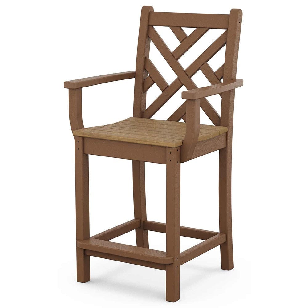 POLYWOOD® Chippendale Counter Arm Chair - Select Accents - CDD201 Chair polky