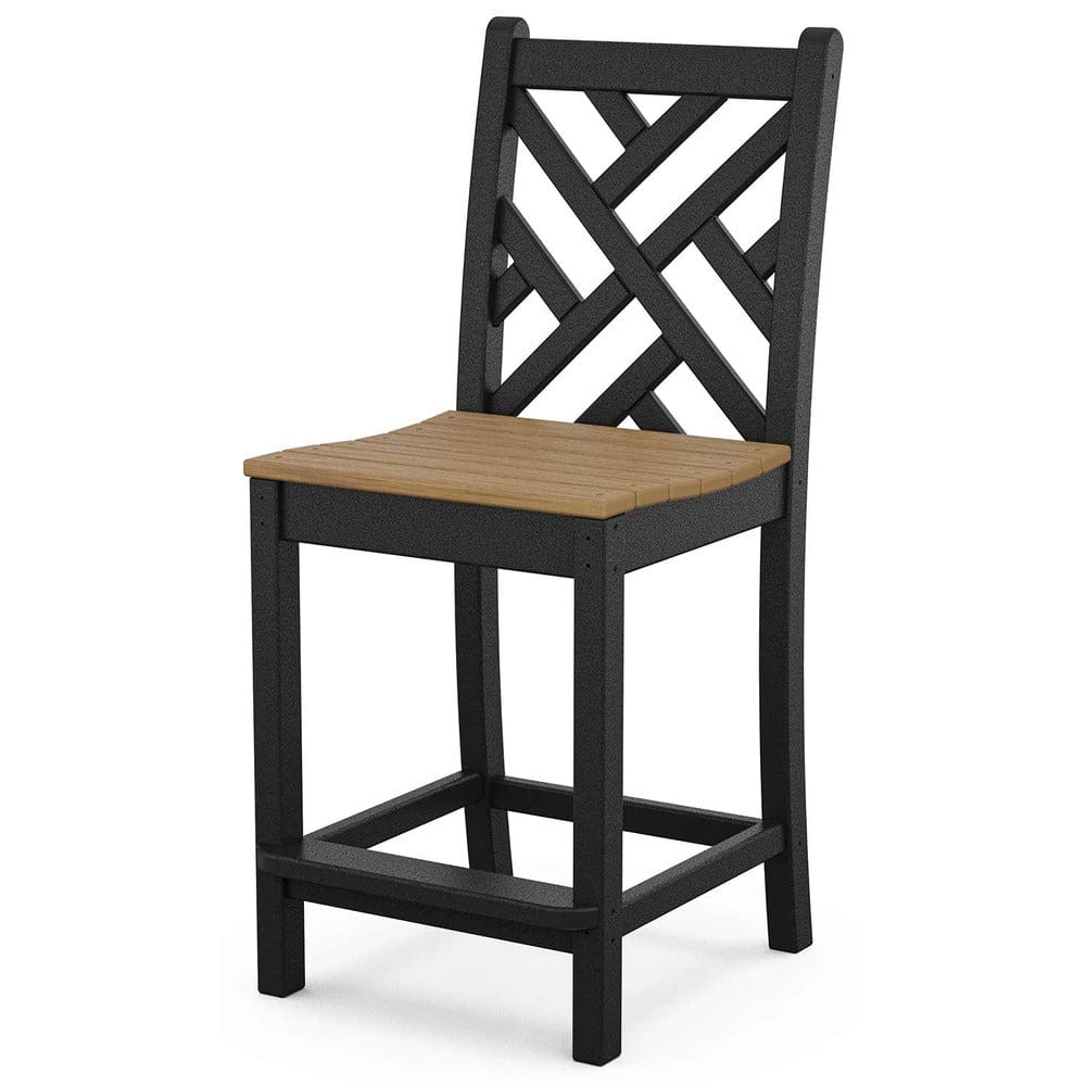 POLYWOOD® Chippendale Counter Side Chair - Select Accents - CDD101