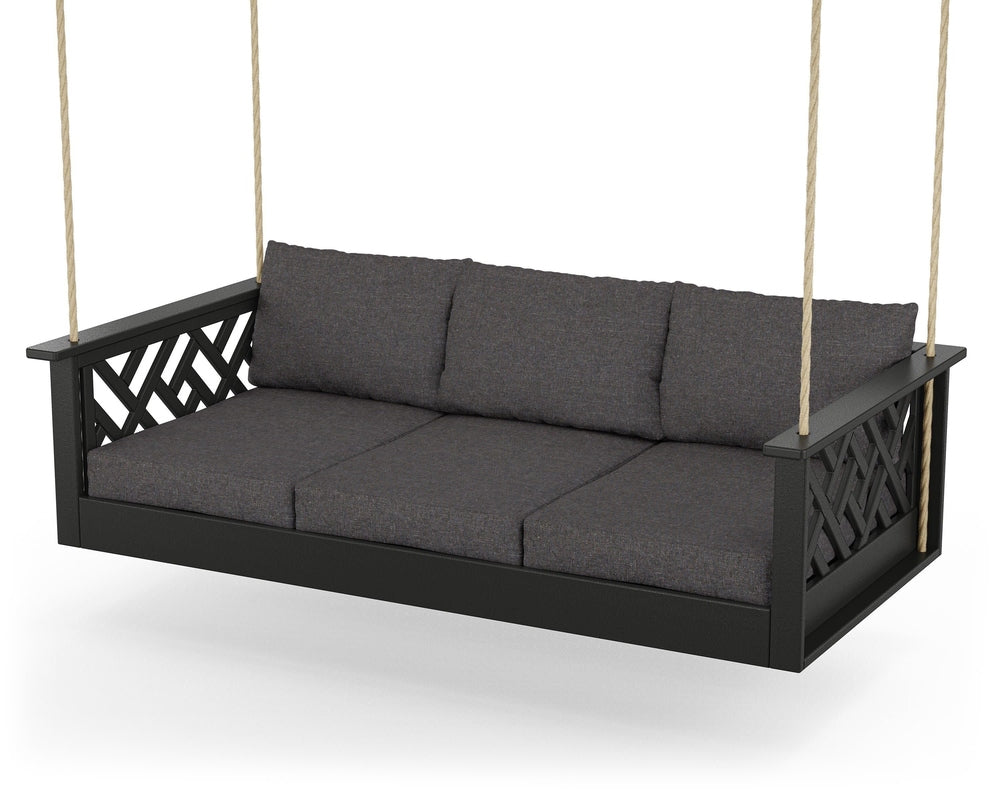 Chippendale Daybed Swing - Black / Ash Charcoal