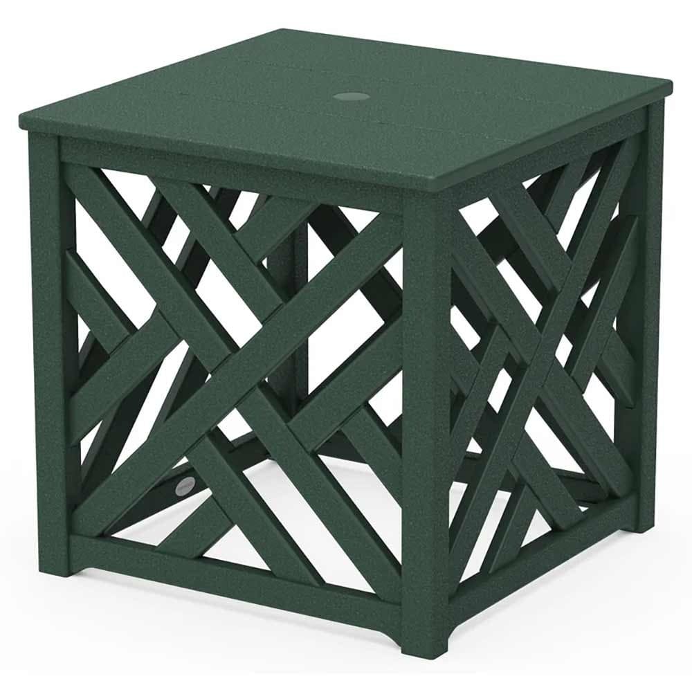POLYWOOD® Chippendale Umbrella Stand Accent Table - CT4P232U End Table POLYWOOD®