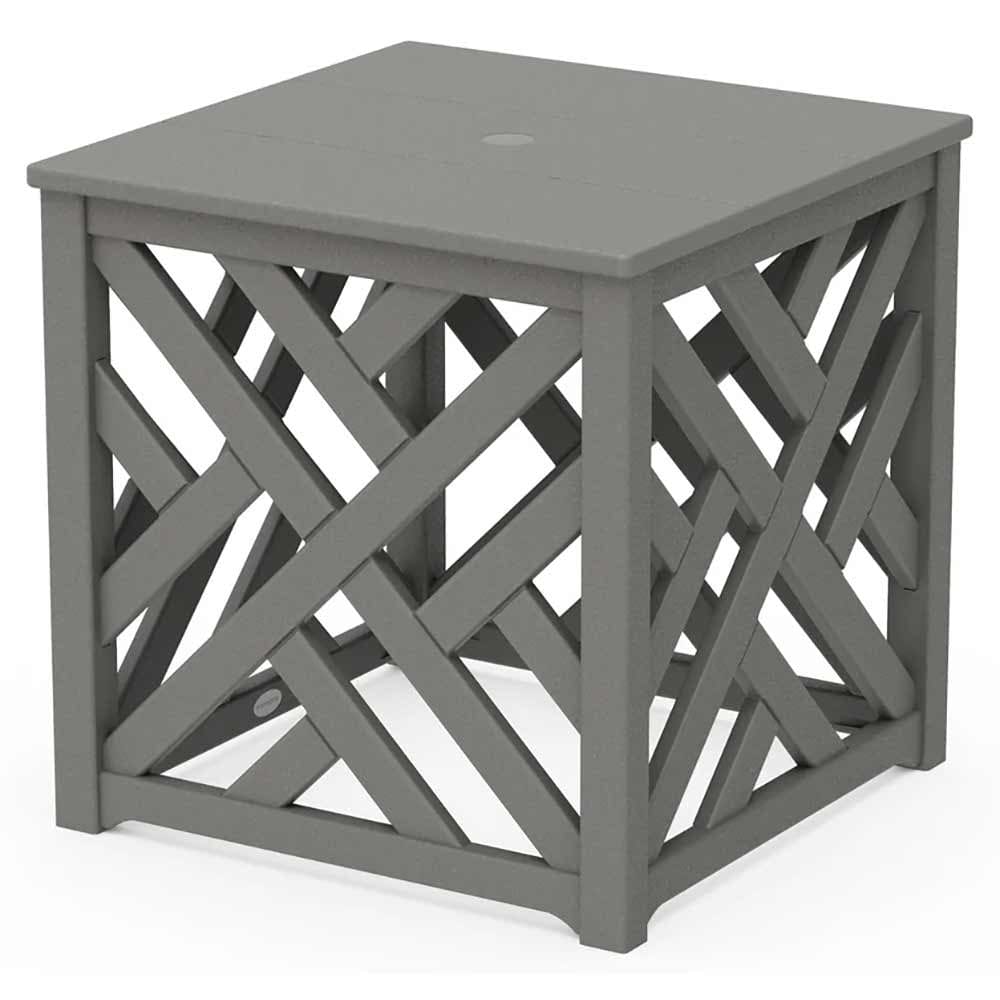 POLYWOOD® Chippendale Umbrella Stand Accent Table - CT4P232U End Table POLYWOOD®