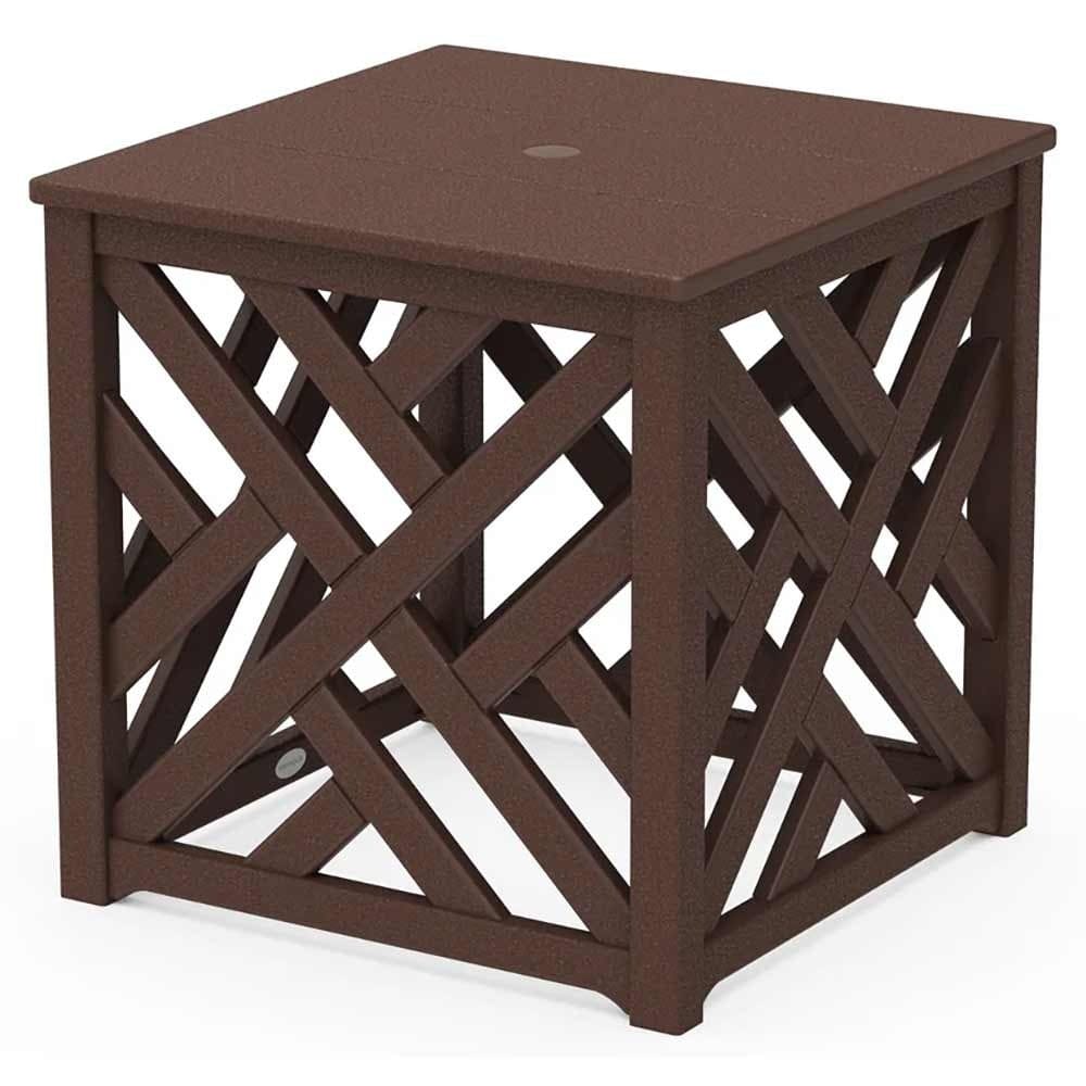 POLYWOOD® Chippendale Umbrella Stand Accent Table - CT4P232U End Table POLYWOOD®