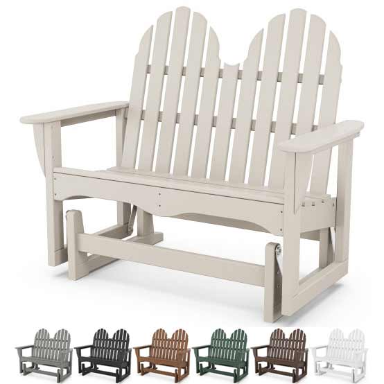 POLYWOOD® Classic Adirondack 48" Glider - ADGL-1 Benches POLYWOOD®