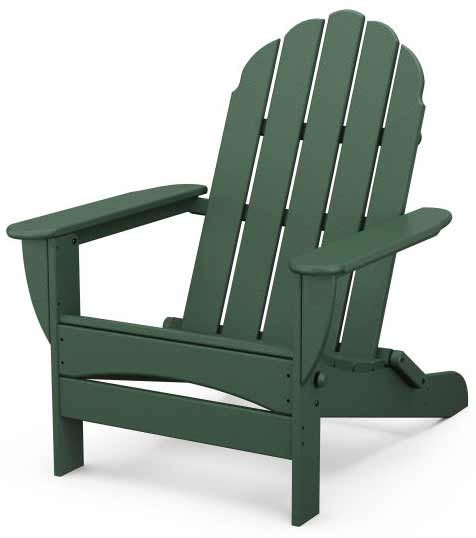 POLYWOOD® Classic Oversized Folding Adirondack Chair - AD7030 Adirondack Chair POLYWOOD®