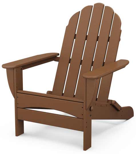 POLYWOOD® Classic Oversized Folding Adirondack Chair - AD7030 Adirondack Chair POLYWOOD®