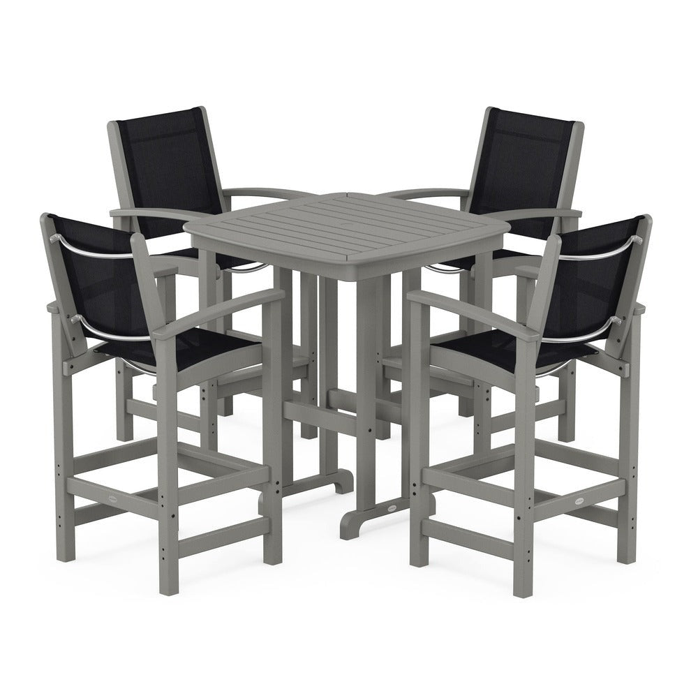 POLYWOOD® Coastal 5-Piece Bar Set - PWS210-1