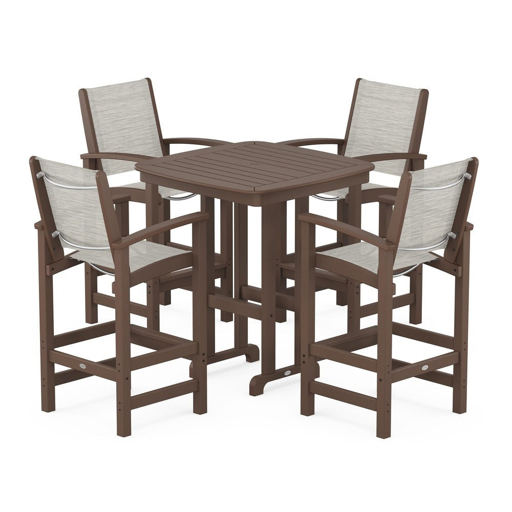 POLYWOOD® Coastal 5-Piece Bar Set - PWS210-1