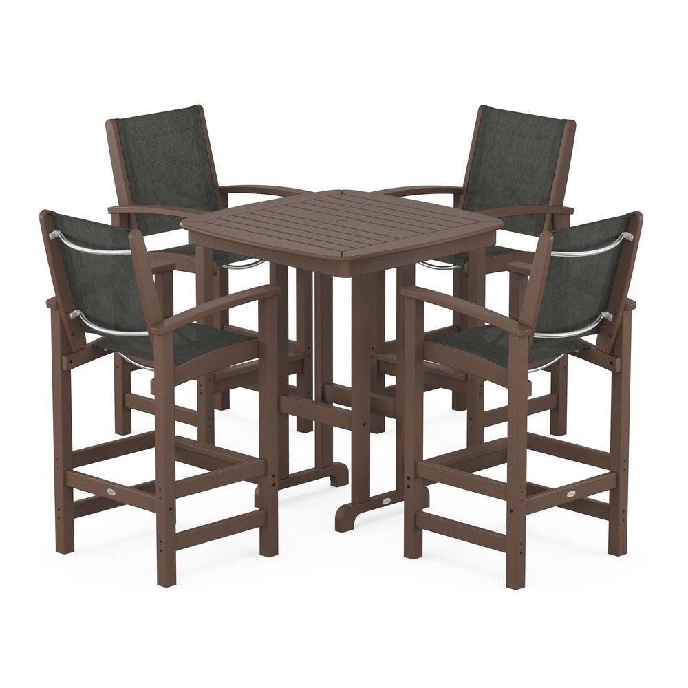 POLYWOOD® Coastal 5-Piece Bar Set - PWS210-1