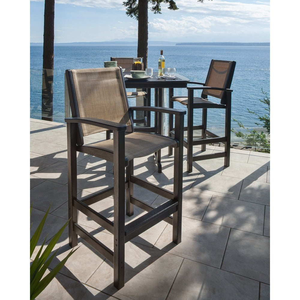 POLYWOOD® Coastal 5-Piece Bar Set - PWS210-1 Outdoor Furniture POLYWOOD®