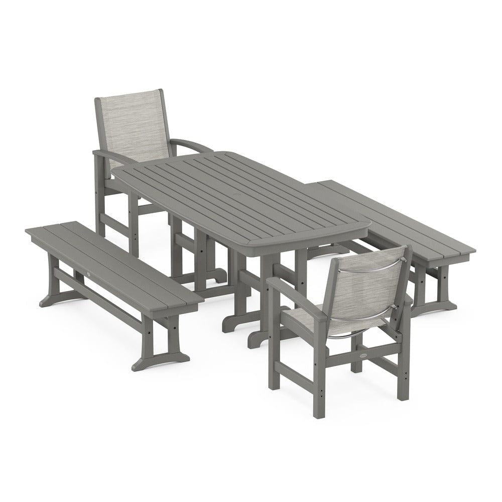 POLYWOOD® - Coastal 5-Piece Dining Set - PWS1263 Outdoor Furniture POLYWOOD®