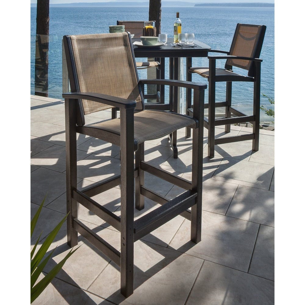 POLYWOOD® Coastal Bar Chair - 9012 Outdoor Furniture POLYWOOD®