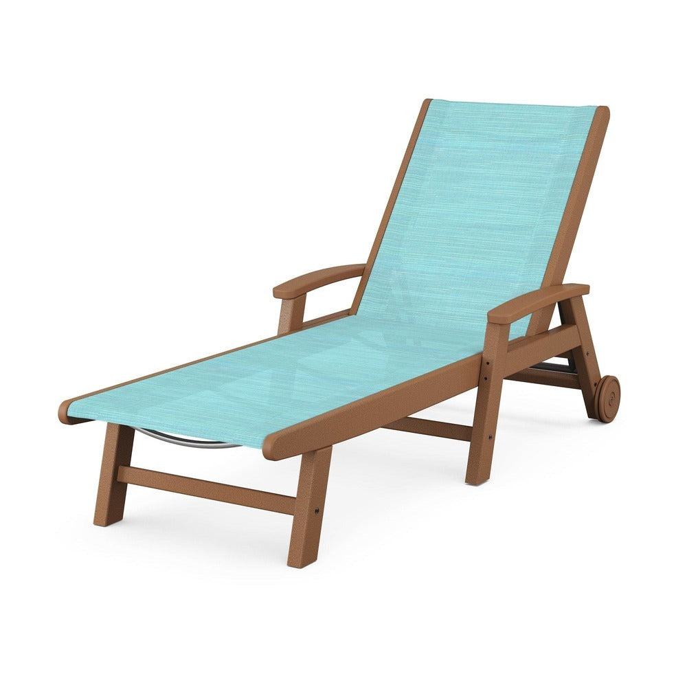 POLYWOOD® Coastal Chaise with Wheels - SW2290