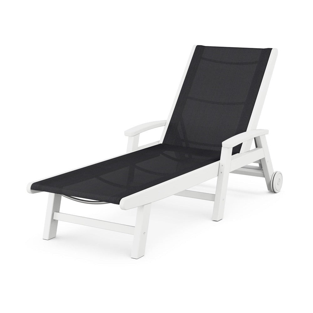 POLYWOOD® Coastal Chaise with Wheels - SW2290
