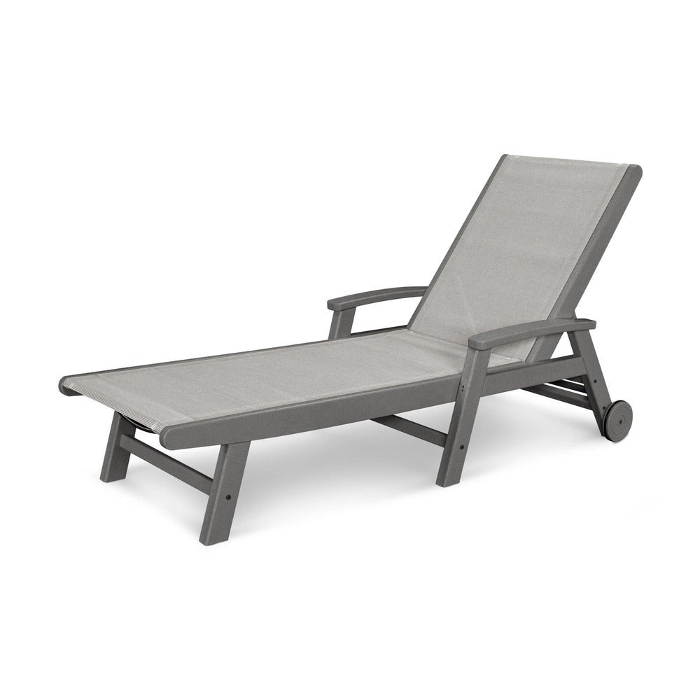 POLYWOOD® Coastal Chaise with Wheels - SW2290