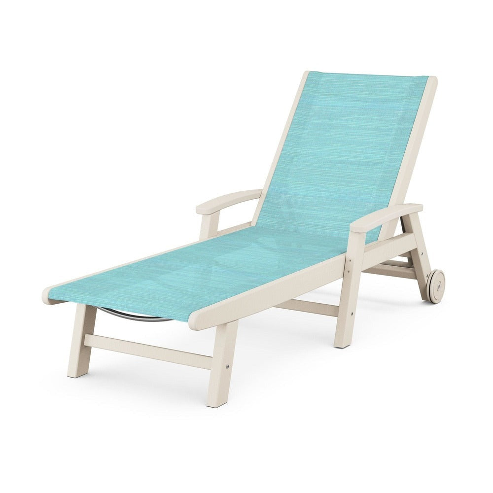 POLYWOOD® Coastal Chaise with Wheels - SW2290